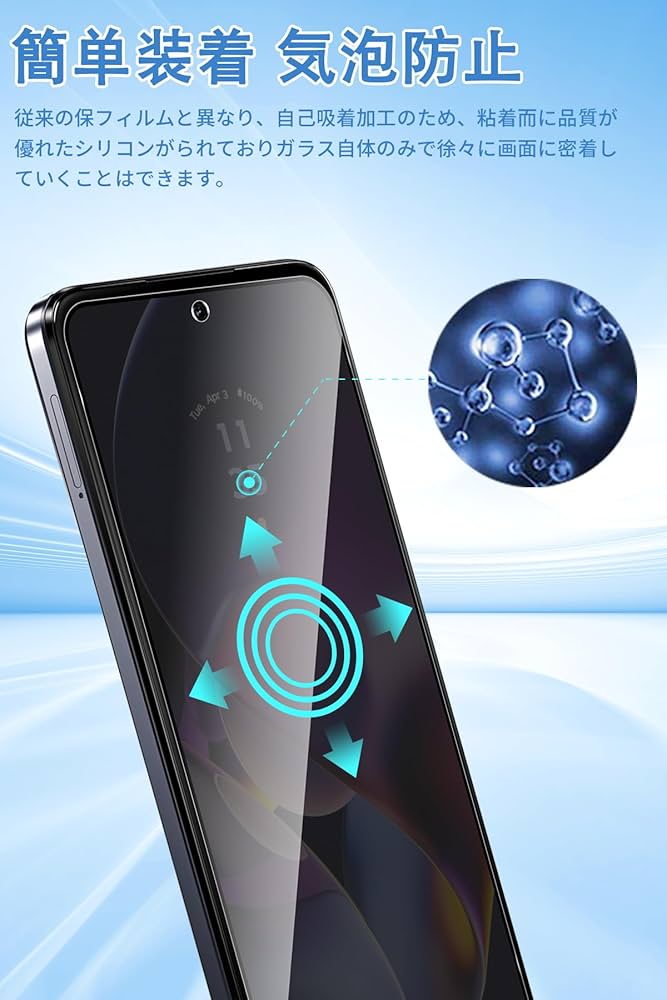 Motorola moto g 64 5G 本体＋覗き見防止・カメラ保護フィルム Amazon | For Motorola Moto G64 5G/G64Y 5G ガラスフィルム
